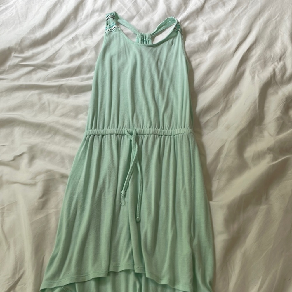 Old Navy girls teal island dress
